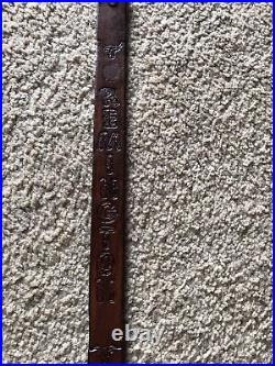 Remington SlimCustom Leather Rifle Sling Hand Tooled And Made in the USA