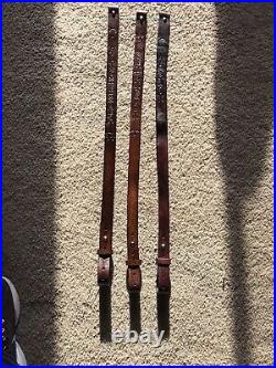 Remington SlimCustom Leather Rifle Sling Hand Tooled And Made in the USA