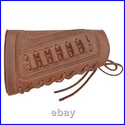 Rifle Ammo Buttstock Pouch With Gun Slots Sling. 308.30-06.44mag. 357 12Ga. 22