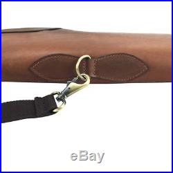 Rifle Cases Gun Slip Bag Scope Cover Soft Padded Genuine Leather Vintage
