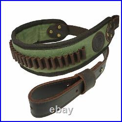 Rifle Leather Buttstock Holder For. 22 LR. 17HMR. 22MAG And Rifle Sling Straps