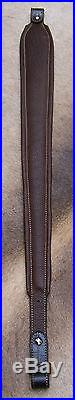 Rifle Sling, Brown Leather, Hand tooled, Made in the USA, Praying Cowboy