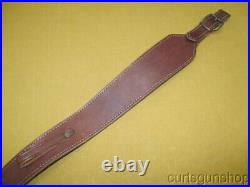 Rifle Sling European Style 1 Inch Cobra Brown Leather