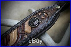 Rifle Sling, Seelye Leather Works, Hand tooled, Don't Tread On Me, Leather