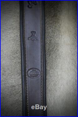 Rifle Sling, Seelye Leather Works, Hand tooled in the USA, Brown Viking Sling