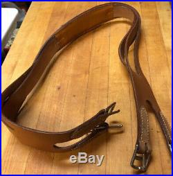 Rifle Sling Unbranded Sturdy Leather Hand Made Never Used UNIQUE BRAIDS MUST SEE