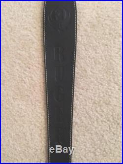 Ruger Leather Gun Sling, Stamped, Black (2368-04) New with Tags