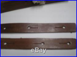 SKS 7.62 BRAND NEW UNISSUED CHINESE ARMY RIFLE SLING LEATHER TABS 1 PAIR