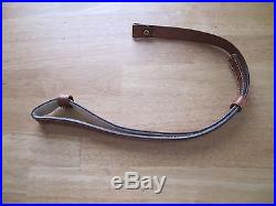 Safariland Rifle Sling, Brown Leather Ornate Sling