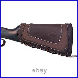 Shooting Set of Rifle Buttstock Leather with Shoulder Sling for 22LR. 17HMR. 22