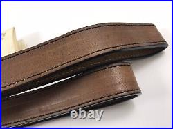 Stalker 106 Cowhide Leather Rifle Sling Gun Carrying Strap Italy Vintage 9851-X