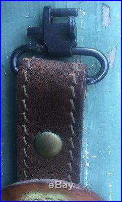 Stalker Hand Tooled Gun Sling, Leather, Vintage, Decorative
