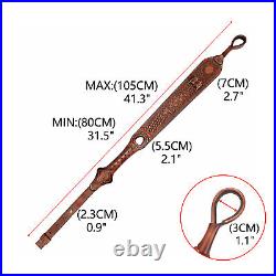 TOURBON Leather Rifle Sling Gun Muzzleloading Ammo Strap Barrel Mounted