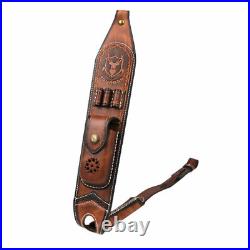 TOURBON Outdoor Hunting Gun Sling Rifle Strap Ammo Holster withKnife Pocket Gift