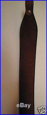 TWO TONED Leather Amish Remington or Personalized Rifle Sling Handmade