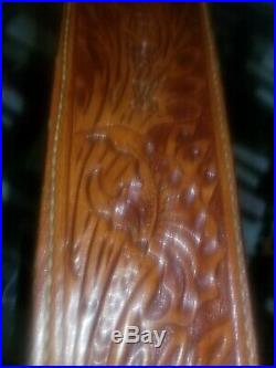 Ted Blocker Rifle Sling Tooled Leather. Very nice