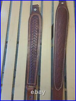Three Vintage Leather Slings