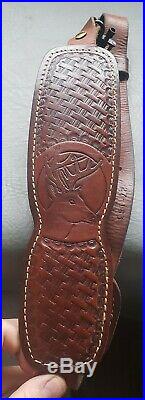 Tooled Leather Rifle Sling Hunter Winchester Model 70 Pre 64