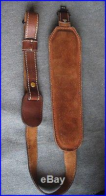 Toral Padded Leather Rifle Sling withSwivels, USA