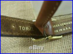 Torel gunslinger brown leather rifle sling, with original box, LEE K