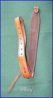 Triple K #60 Top Grain Basketweave Leather Rifle Sling Mint Condition