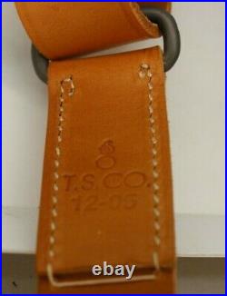 Turner Saddlery National Match Military Shooting Sling Tan Leather 54 CMP NEW