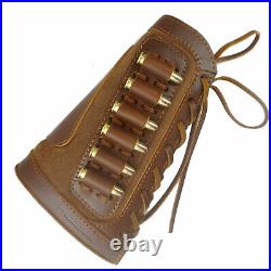 USA Rifle Leather Buttstock And Shoulder Sling For. 30-06.308.45-70.22-250