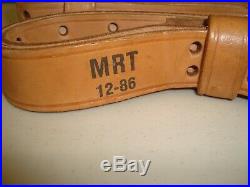 US Army USMC M1907 Leather Rifle Sling MRT 1986 FREE SHIPPING