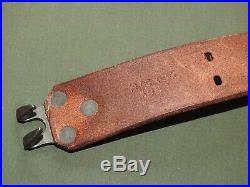 US Army USMC Marine WW2 HICKOK 3 PRONG LEATHER BAR SLING EXC 1943 Rifle Carrier