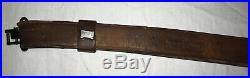 US M1907 Leather Sling Marked M. D. C H&P 1918 Rifle Strap