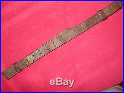 US Springfield Garand M1 Rifle 03A4 Sniper WWI 1907 Pattern Leather Sling 1918