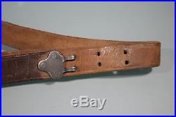 US WW2 Milsco 1903 Springfield M1 Garand Leather Rifle Sling. Good Condition