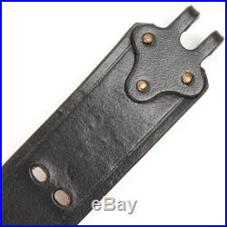 U. S. M1 Garand Rifle Post War 1907 Pattern Black Leather Sling with Steel Hooks