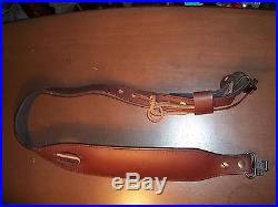 Used Brown Leather Rifle Sling
