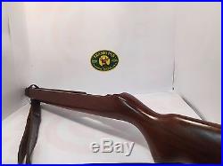 Used factory wood stock for Ruger 10/22 with leather sling