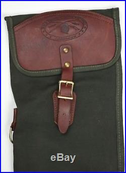 VINTAGE Orvis Battenkill Canvas Leather Shotgun Rifle Case Bag Sling 50'' x 7.5