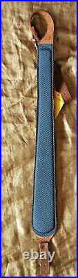 Verney Carron Brown Leather Anti Slip Back Cobra Rifle Sling with Bullet Holders