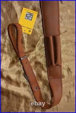 Verney Carron Brown Leather Cobra Style Rifle Sling with Padded Anti Slip Back