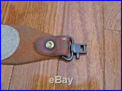 VintageGeorge Lawrence Leather RifleGun Slingwith Swivels37 Total Length
