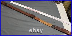 Vintage 1960s 1970s M1 Garand 1 1/8 Leather Rifle Sling HERTER'S Swivels