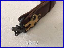 Vintage 1 -1/4 Marlin 1936, 30/30 Brown Leather Adj. Rifle Sling