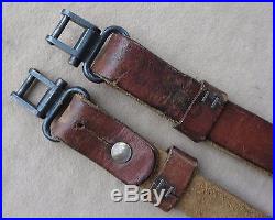 Vintage 1 Leather Rifle Sling and Winchester Super Grade Swivels
