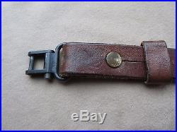 Vintage 1 Leather Rifle Sling and Winchester Super Grade Swivels