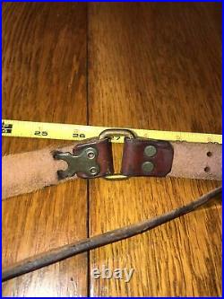 Vintage 1 Red Head Brand Leather Rifle Sling/Strap, with Swivels
