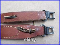 Vintage 3/4 Leather Rifle Sling and Winchester Super Grade Swivels