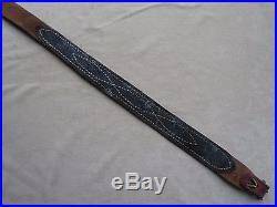 Vintage 3/4 Leather Rifle Sling and Winchester Super Grade Swivels
