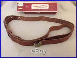 Vintage BOYT Military Oiled 1 SL 7K Leather Rifle Sling in Original Box
