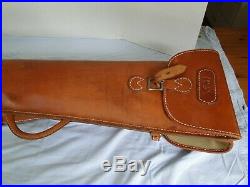 Vintage Del Cazador Leather Crafter Leather Double Over/under Shotgun Sling Case