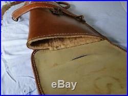 Vintage Del Cazador Leather Crafter Leather Double Over/under Shotgun Sling Case