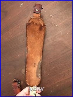 Vintage Factory Weatherby Elephant Leather rifle sling Hard to find